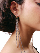 Silver earrings and necklace