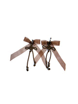 Brown Bow Earrings