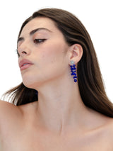 Blue Amulet Earrings