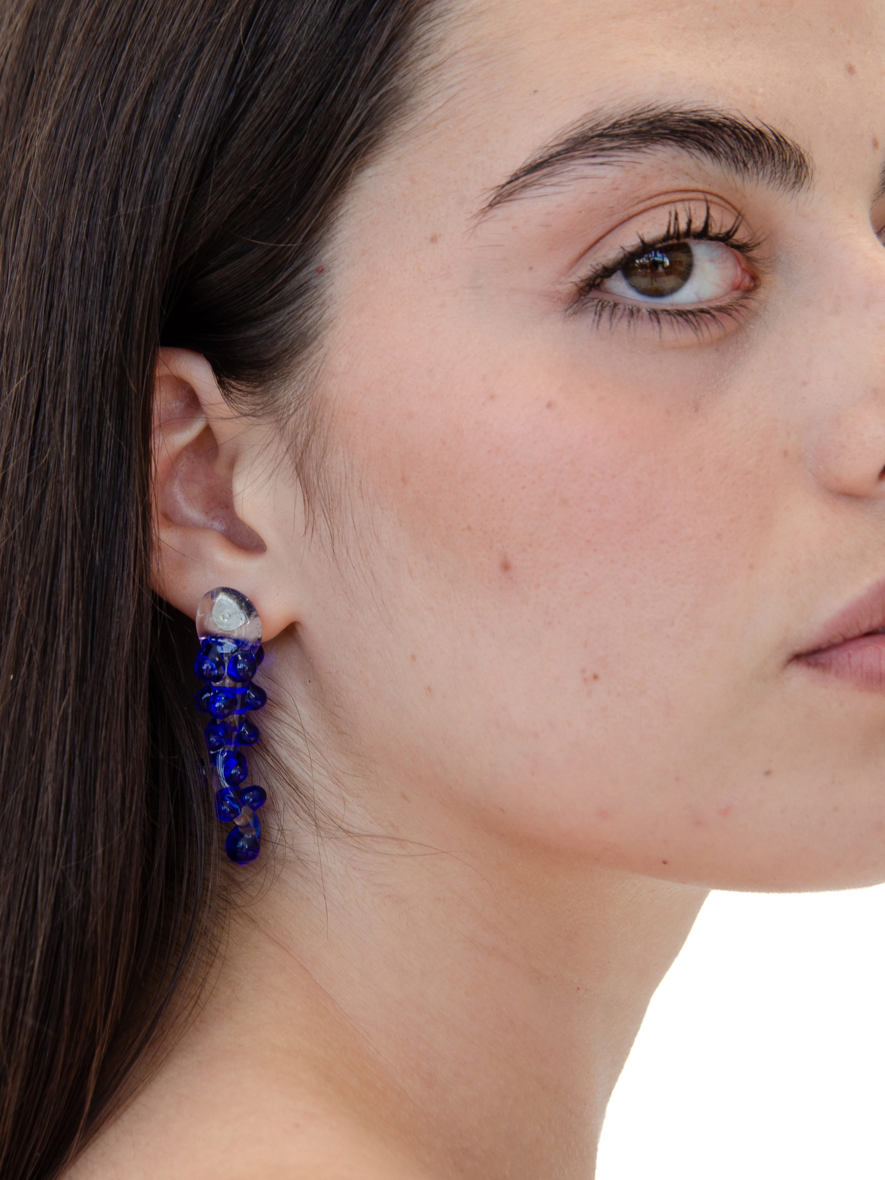 Blue Amulet Earrings